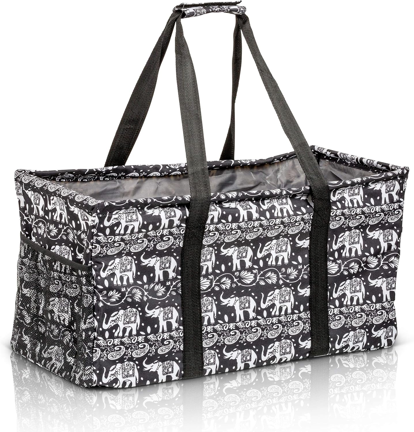 Extra Large Utility Tote Bag - Oversized Collapsible Pool Beach Canvas Basket