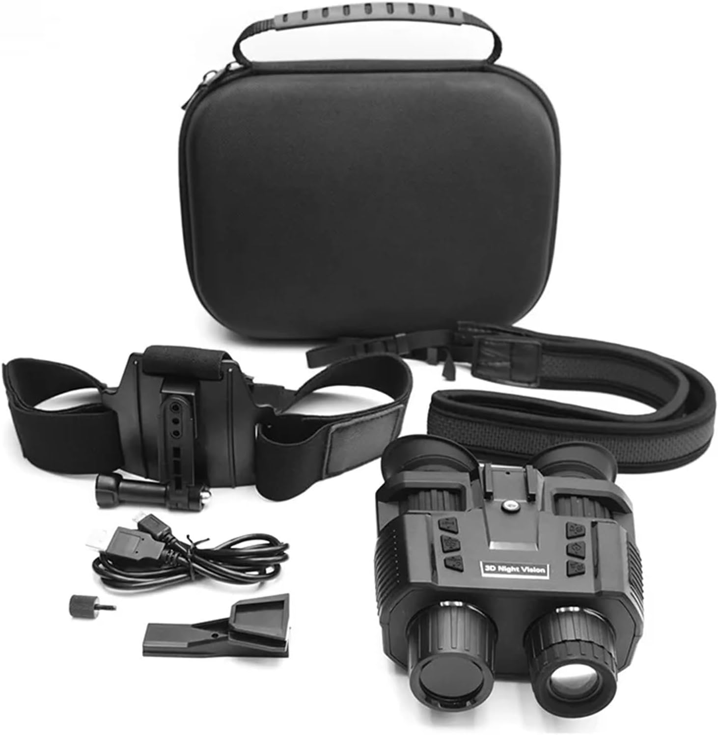 Night Vision Goggles Head Mounted, Night Vision Binoculars, Night Vision Goggles Military Tactical, 8X Digital Zoom Infrared Goggles for Adults, Include 32GB SD Card