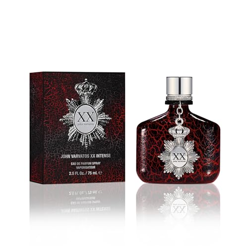 John Varvatos Men's Cologne, XX Intense Eau de Parfum EDP Spray, Woody Oriental Scent with Notes of Cardamom, Orange Flower & Sandalwood