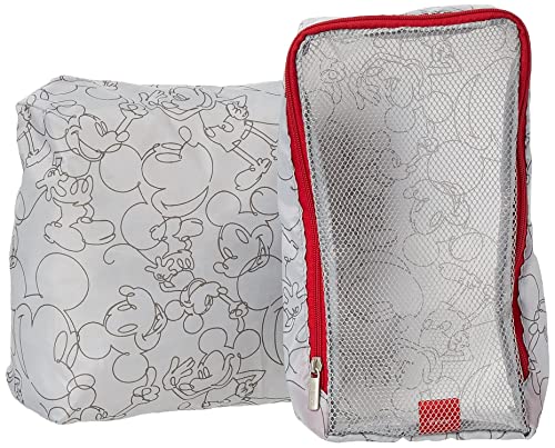 American Tourister Disney Molded Hardside Expandable Luggage with Spinner Wheels, Red, Carry-On 20-Inch