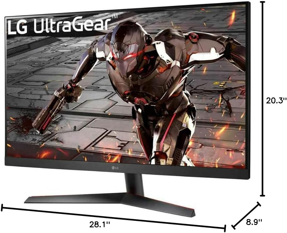 LG 32GN600-B 31.5-inch UltraGear QHD (2560 x 1440)165Hz 1ms MBR HDR10 FreeSync Premium Gaming Monitor (Renewed)