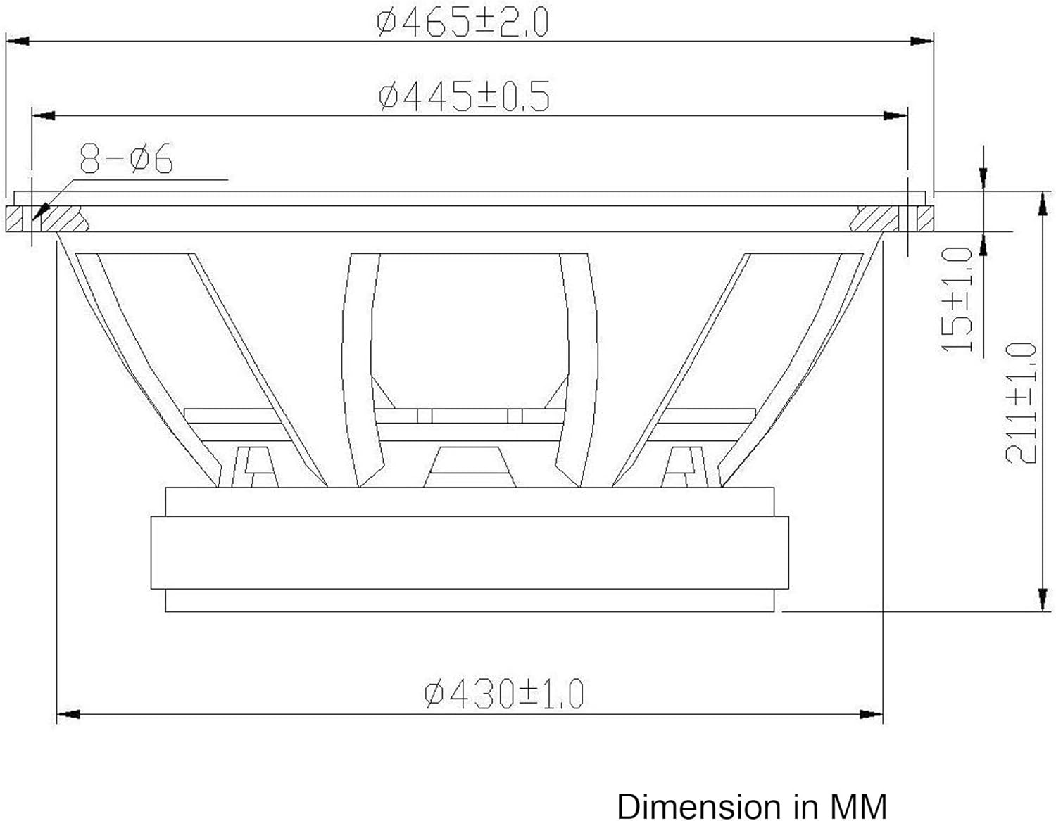 Sound Town 12�� 500W Cast Aluminum Frame Woofer (Low Frequency Driver), Replacement Woofer for PA/DJ Speakers or Subwoofer Cabinets (STLF-12120A)