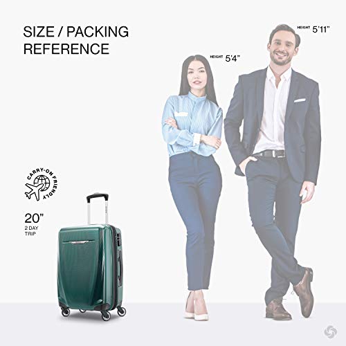 Samsonite Winfield 3 DLX Hardside Expandable Luggage with Spinners, Silver, Carry-On 20-Inch