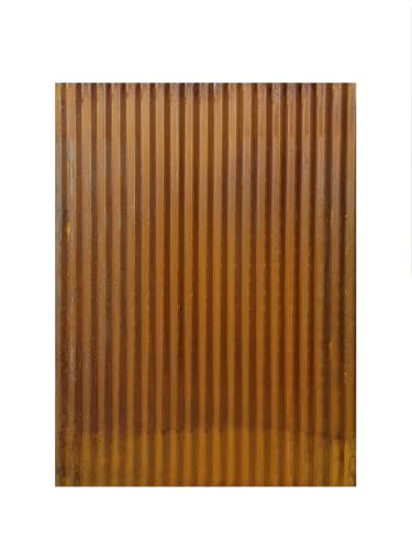 Colorado Steel Rustic Corrugated Metal Wainscoting (Rusted - 10 Foot Roll)