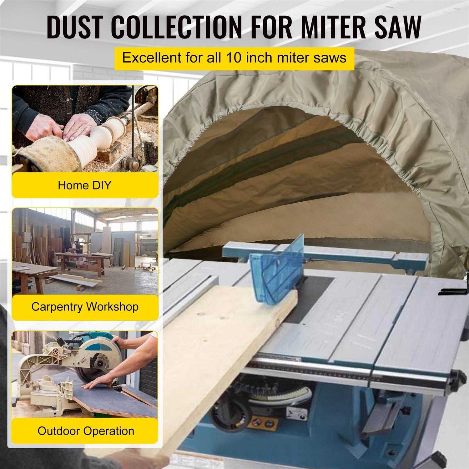VEVOR Miter Saw Hood 5000-L Dust Solution For Miter Saws Chop Shop Dust Collection