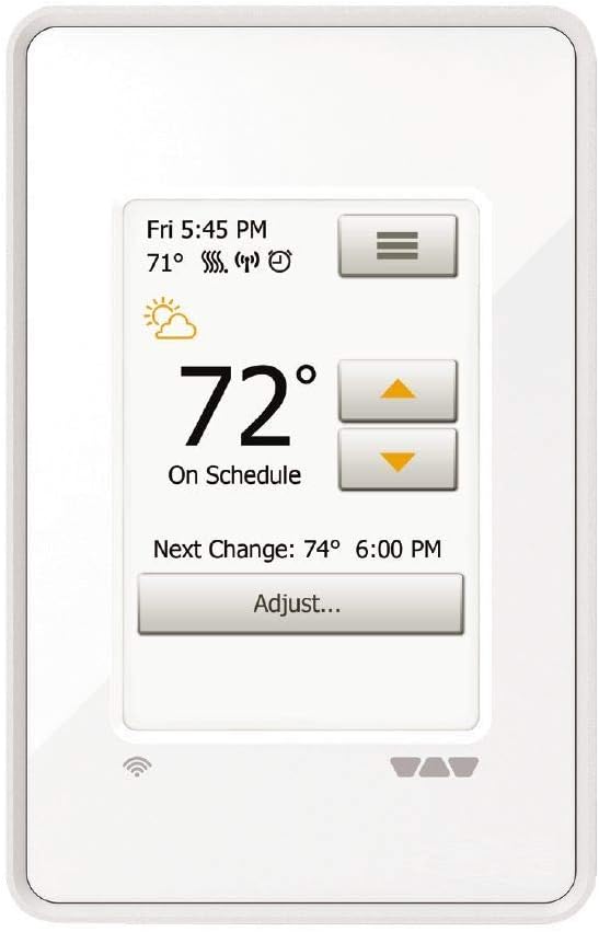Schluter Ditra Duo Performance Floor Heating Kit -43 Square Feet- Includes WiFi Touchscreen Programmable Thermostat, Duo Membrane, Heat Cable DHEHK24043, Safe Installation Kit