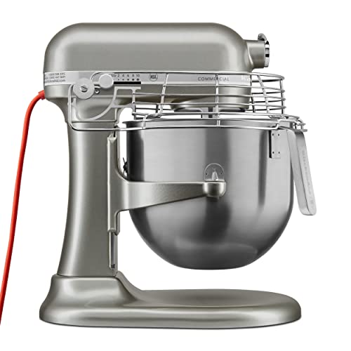 KitchenAid KSM8990CU 8-Quart Commercial Countertop Mixer, 10-Speed, Gear-Driven, Contour Silver