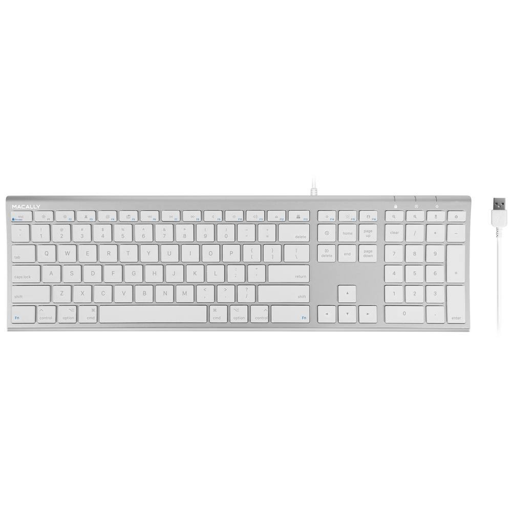 Macally Ultra Slim USB Scissor-Switch Keyboard