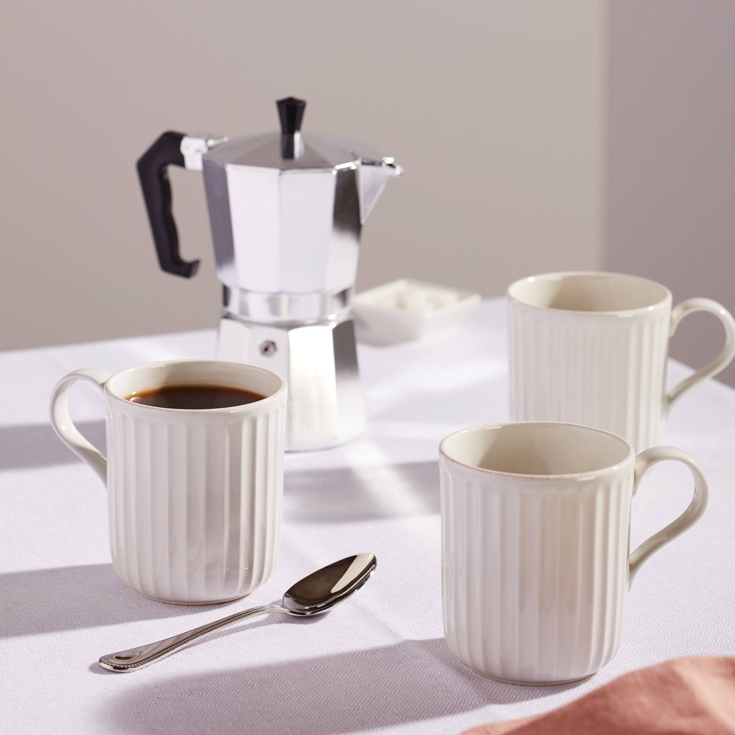 Lenox 893549 French Perle Scallop 4-Piece Mug Set
