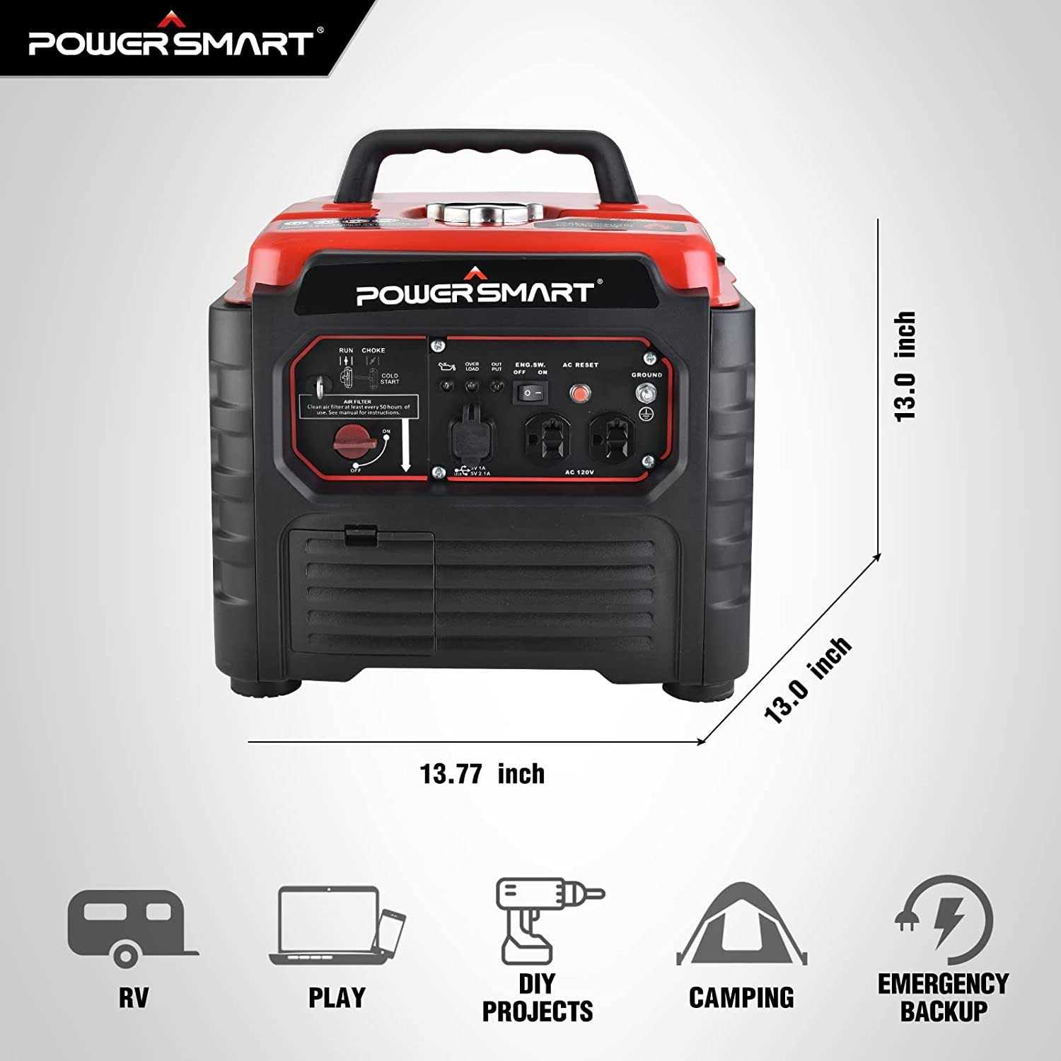 Powersmart PS55 1500w Inverter Gas Generator