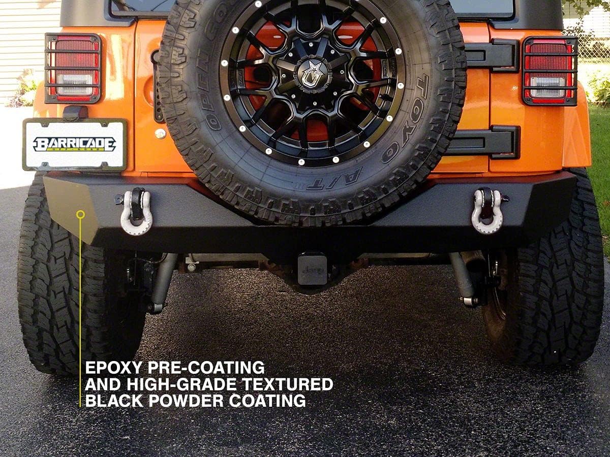 Barricade Trail Force HD Rear Bumper Compatible with 07-18 Jeep Wrangler JK