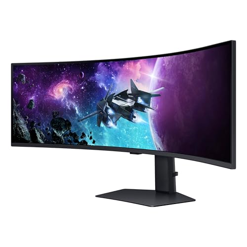 SAMSUNG 49" Odyssey G9 (G95C) Series DQHD 1000R Curved Gaming Monitor, 240Hz, 1ms(GtG), DisplayHDR 1000, AMD FreeSync Premium Pro, Eye Saver Mode, Auto Source Switch+, LS49CG950ENXZA, 2024
