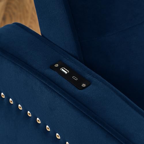57.1" Convertible Sofa Bed, 3 in 1 Multi-Functional Lounge Chair Sleeper Loveseat , Pull Out Couch Guest Bed Futon Sofabed Sofacama with Adjustable Backrest and Side Pockets for Living Room Office
