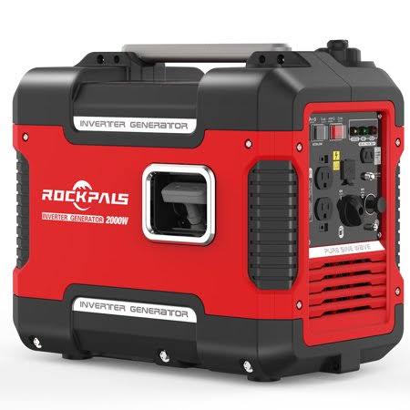 Rockpals 2000Watt Portable Generator Super Quiet Inverter Generator with 9 Hours Run Time, Carb Complaint with Eco-Mode Generato