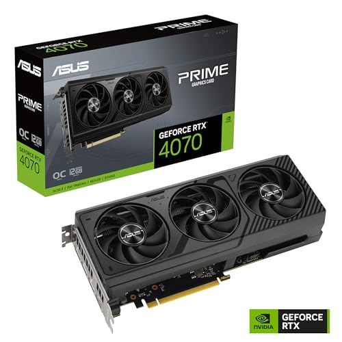 ASUS The SFF-Ready Prime GeForce RTX™ 5070 12GB GDDR7 Graphics Card (PCIe® 5.0, 12GB GDDR7, HDMI®/DP 2.1, 2.5-Slot, Axial-tech Fans, Dual BIOS)