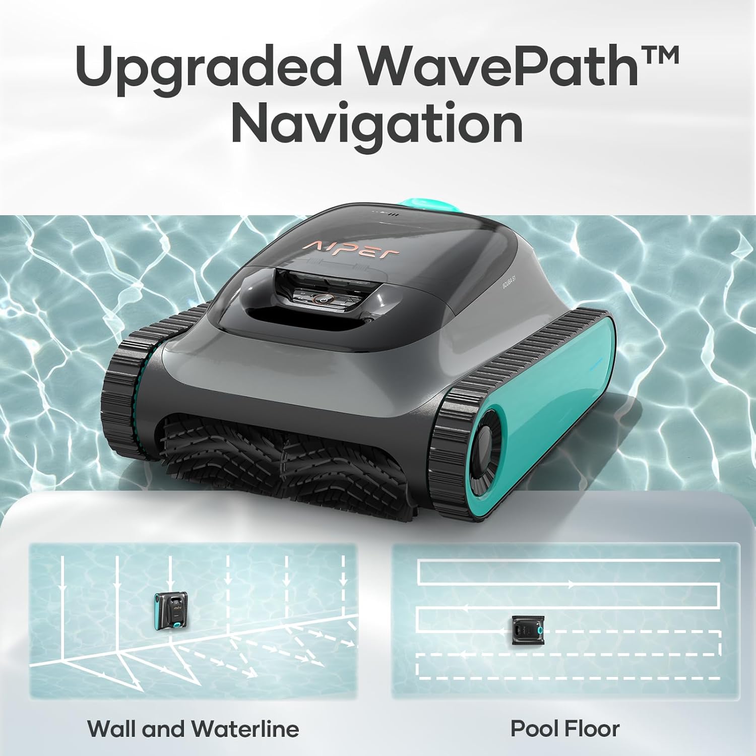 Aiper Scuba S1 Robotic Pool Cleaner with Surfer S1 Robotic Pool Skimmer