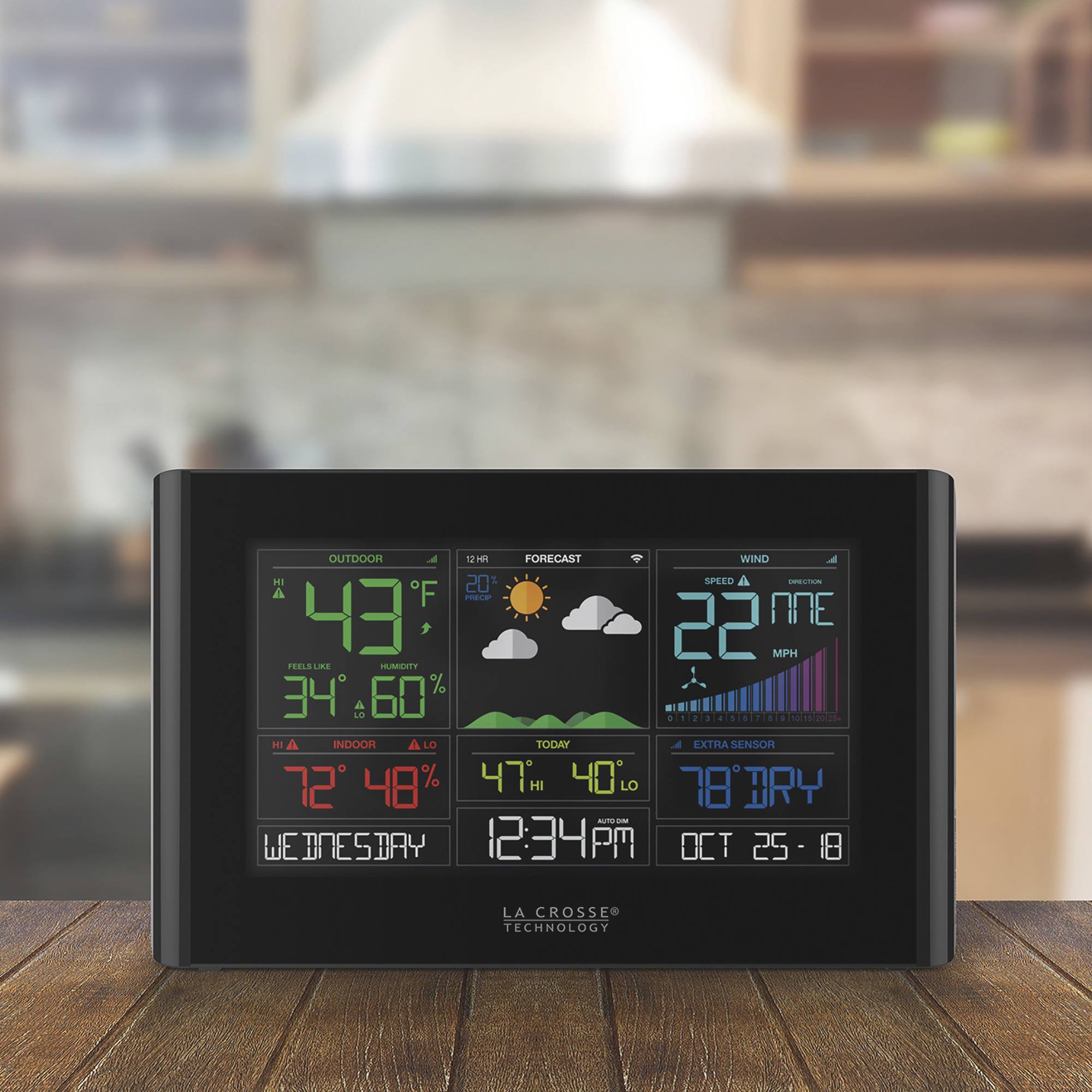 La Crosse Wi-Fi Wind u0026 Weather Station with AccuWeather Forecast