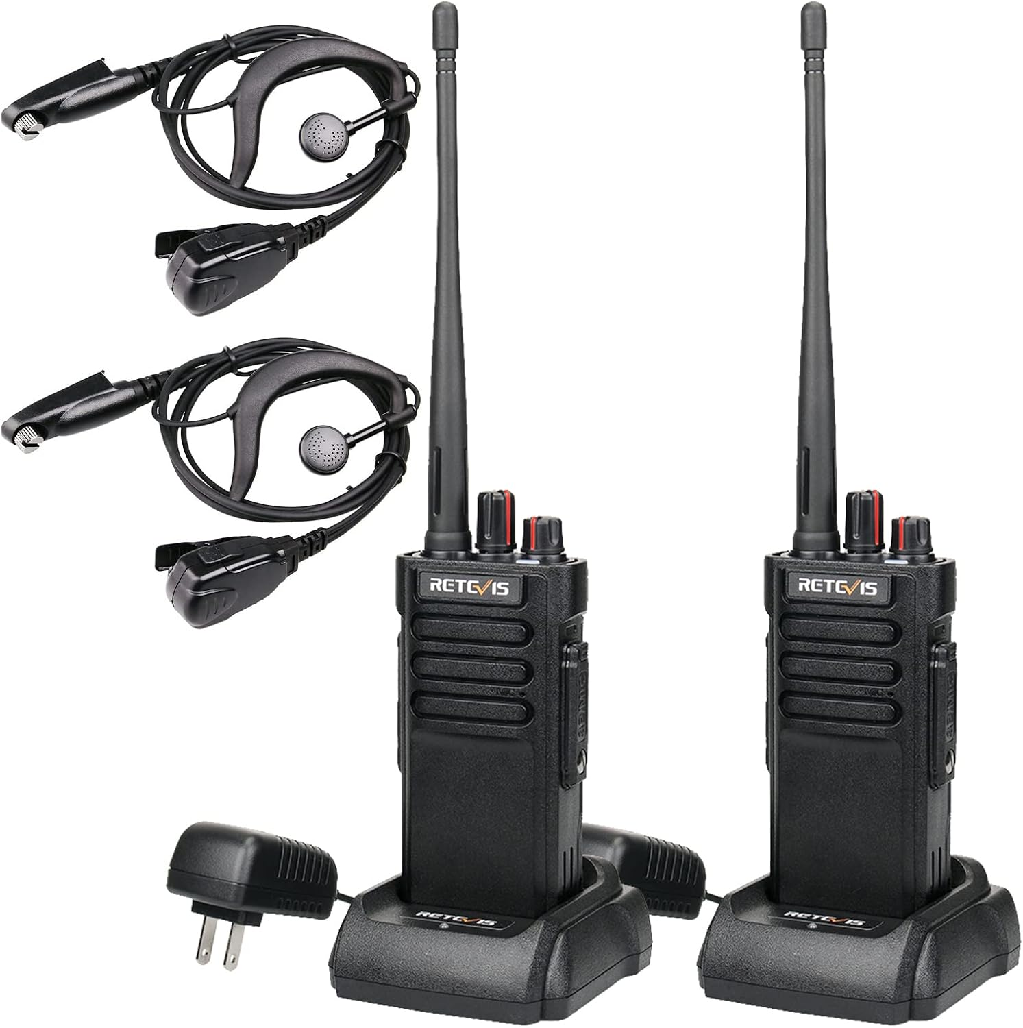 Retevis RT29 Military Grade Walkie Talkies Long Range,Heavy Duty 2 Way Radio with 3200mAh Rechargeable,Emergency Walkie Talkies Adults with Earpiece(2 Pack)