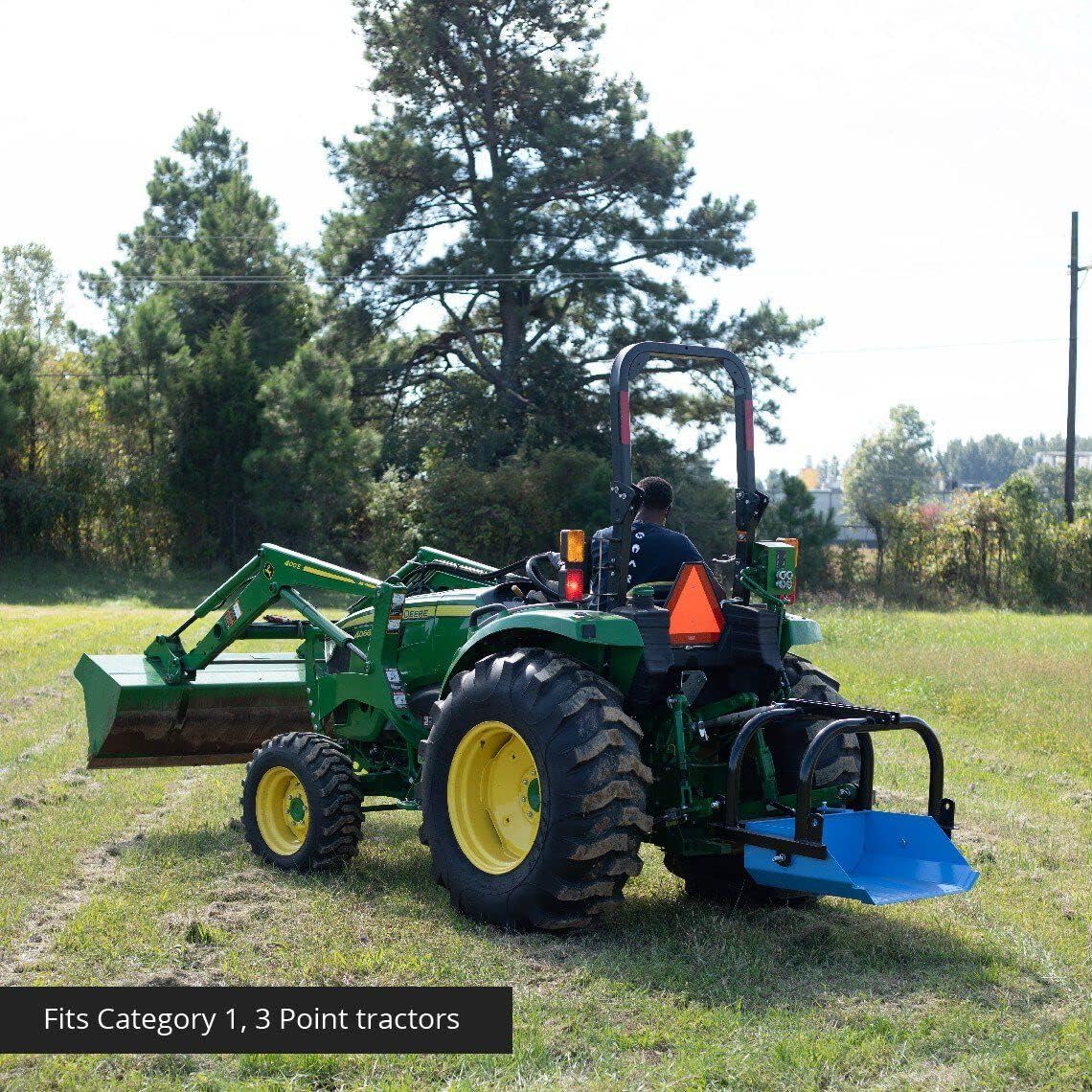Titan Attachments 30" Reversible Dirt Scoop Shovel and Scraper, Category 1, 3 Point Tractors