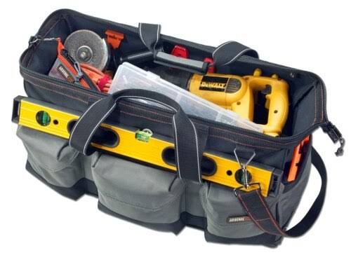Ergodyne Arsenal 5808 Tool Bag, Long, Widemouth Opening, Rubber Base, 28-Pockets
