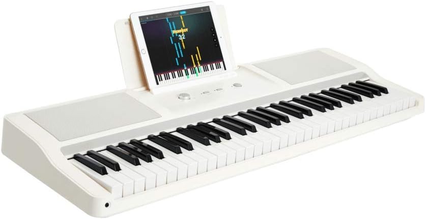 The ONE Smart Piano Keyboard with Lighted Keys, Electronic Piano 61 Keys, Electronic MIDI Keyboard, Home Digital Music Keyboard, Teaching Portable Keyboard Piano, Onyx Black