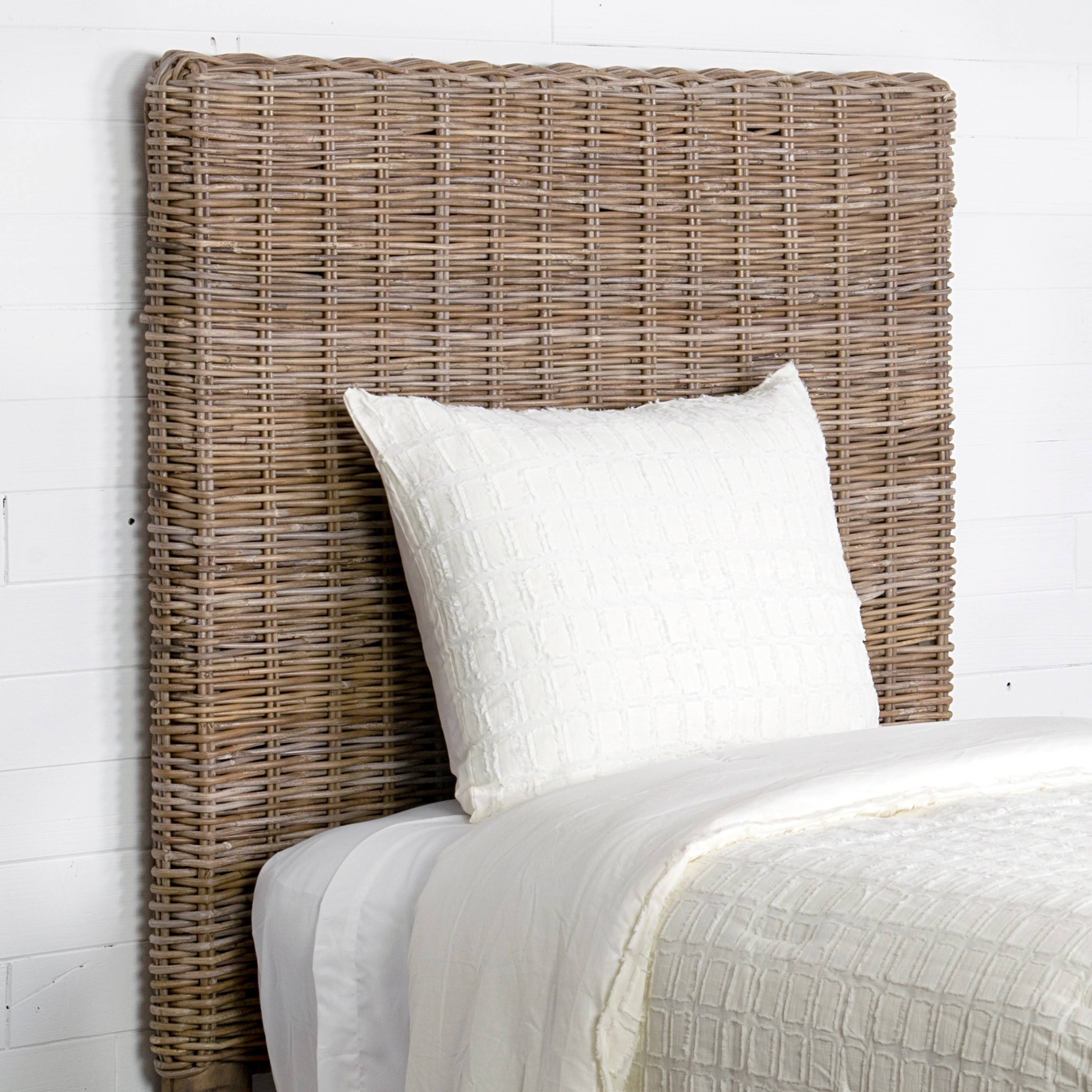 East at Main &s Gypsum Natural Wash Rustic Seascape Twin Headboard, Brown
