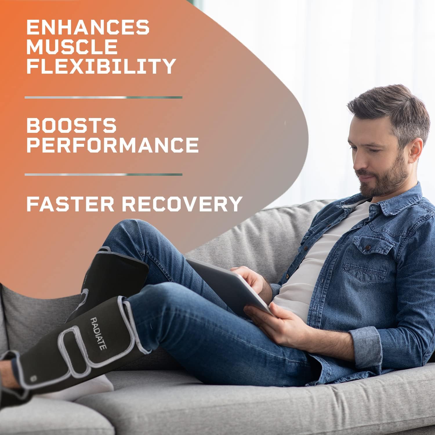Lifepro Leg Massager - Foot and Leg and Calf Compression Massager for Circulation - with Heat and Compression for Pain Relief - Standard Width