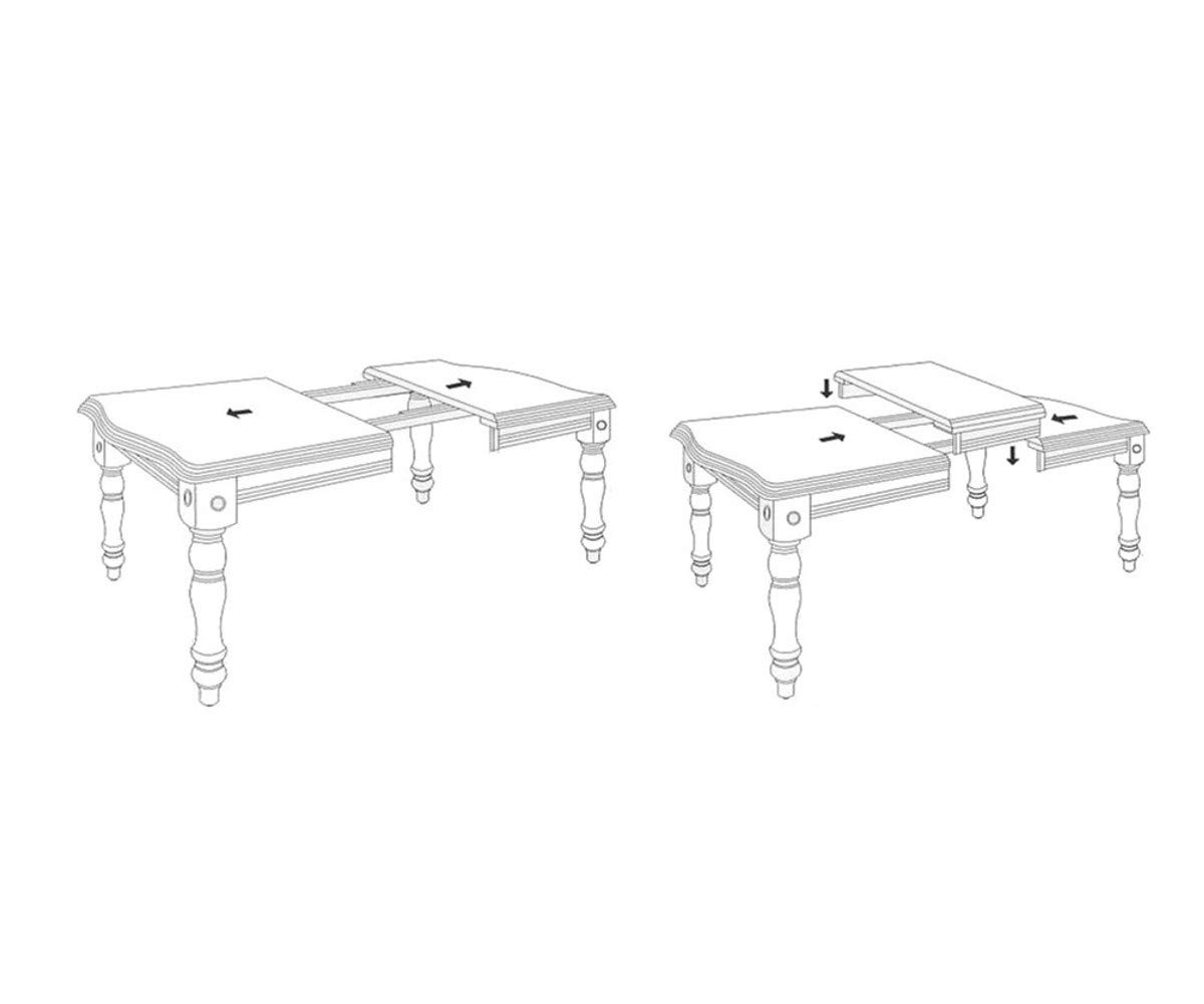 Sunset Trading Black Cherry Selections Dining Table Set, Large, Two Sizes, Distressed Antique