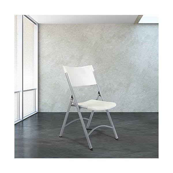 National Public Seating # 602 - Folding Chair, Plastic, Gray, Pkg of 4