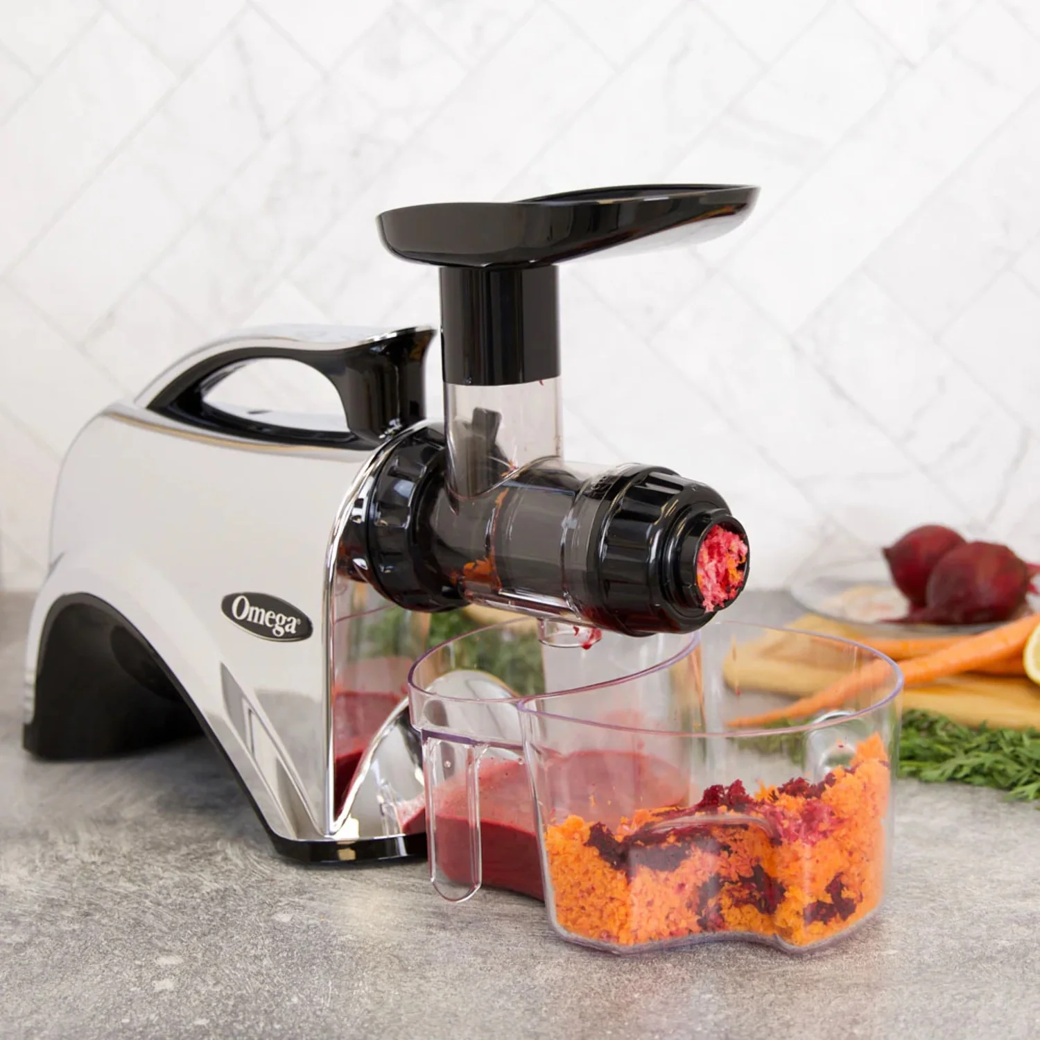 Omega NC900HDC Cold Press Juicer Machine, Vegetable and Fruit Juice Extractor and Nutrition System