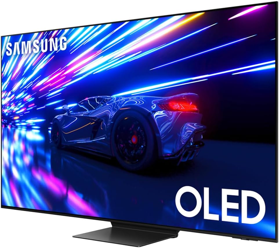 SAMSUNG QN55S95DAFXZA 55 inch HDR OLED Smart TV 2024 (Renewed) Bundle with 2 YR CPS Enhanced Protection Pack