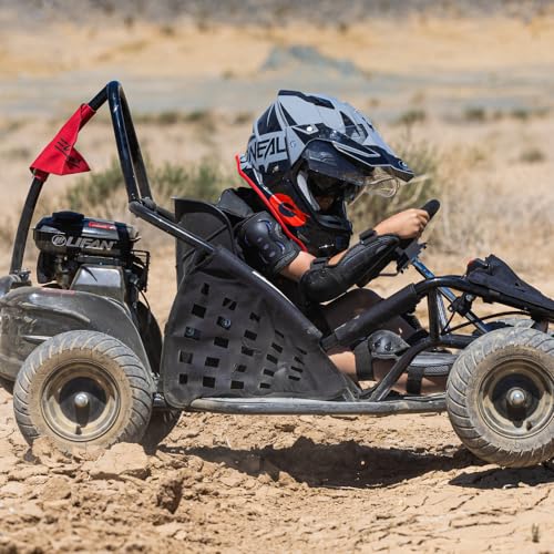 79cc 4-Stroke Gas Go Kart, 2.5HP Off Road GoKart EPA Approved with Steel Tubular Frame, Seat Belt, 13 inch All-Terrain Tires for Kids and Teens (Red)