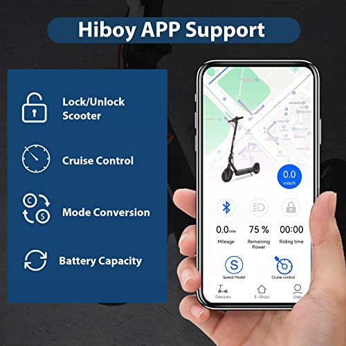 Hiboy KS4/KS4 Pro (Hiboy S2 Pro Upgraded Version) Electric Scooter Adults with 500W Motor (Ver. KS4 350W), 19 MPH 25 Miles Range (Ver. KS4 17 Miles), 8"-10" Tires Folding Commuter Electric Scooter