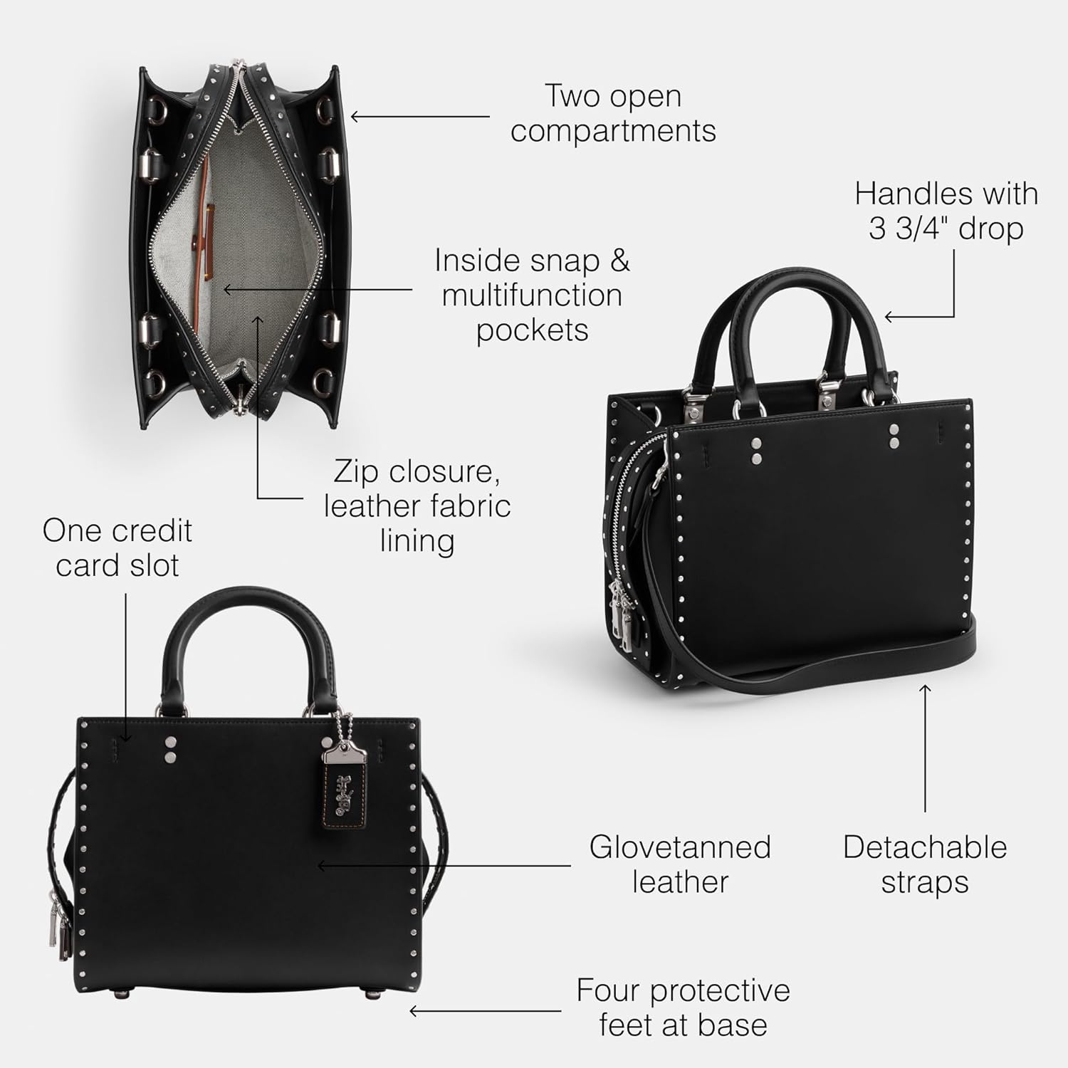 Coach Rogue Bag 25, Black