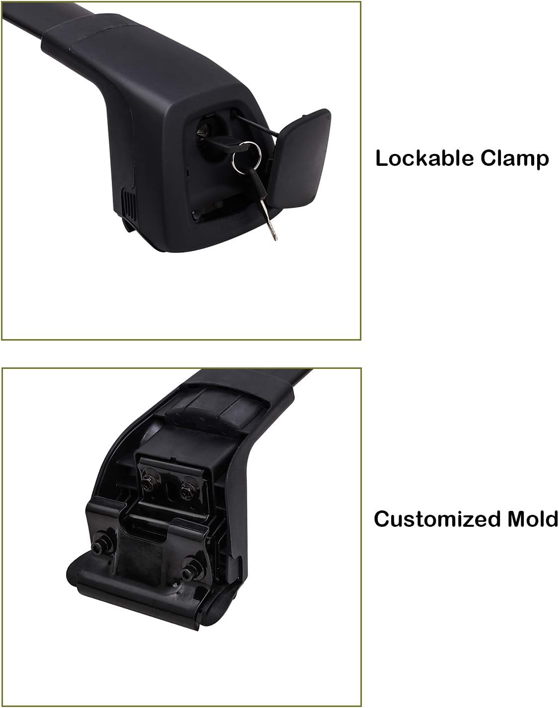 Snailfly Upgraded Roof Rack Cross Bar Fit for Hyundai Palisade SE SEL Limited Calligraphy 2019-2022 Lockable Cargo Crossbars Carrier