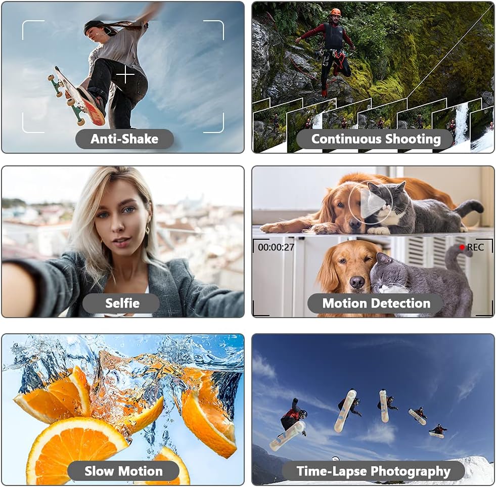 4K Camcorder Video Camera 48MP WiFi Vlogging Camera YouTube Camera with 3.0” Touch Screen IR Night Vision Digital Camera External Microphone