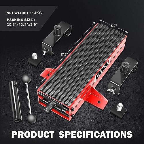 DNA MOTORING Motorcycle Lift Table 1000lbs Capacity Motorcycle Support Stand L 86.2in x W 22in Motorcycle Lift Jack Lifting Range 7.2-30.3in Black TOOLS-00780