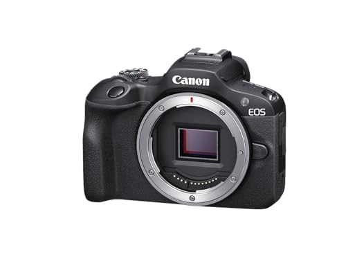 Canon EOS R100 Mirrorless Camera RF-S18-45mm F4.5-6.3 is STM Lens Kit, 24.1 Megapixel CMOS (APS-C) Sensor, 4K Video, RF Mount, Black