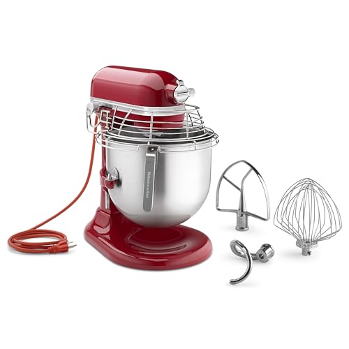 KitchenAid KSM8990CU 8-Quart Commercial Countertop Mixer, 10-Speed, Gear-Driven, Contour Silver