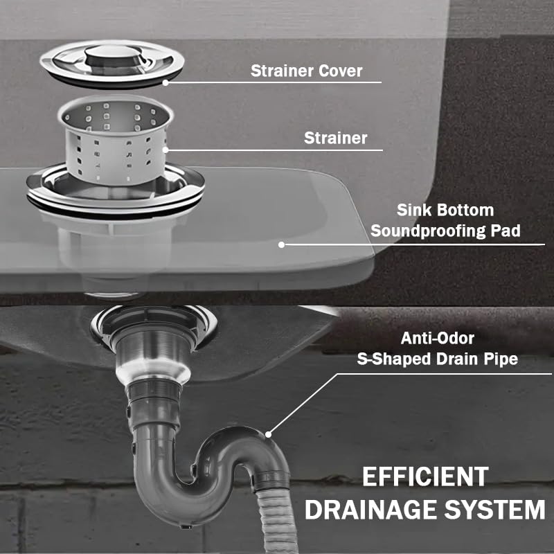 Stainless Steel Utility Sink - Single Bowl, Free Standing, Indoor/Outdoor, 21.7" with Cold & Hot Water Faucet