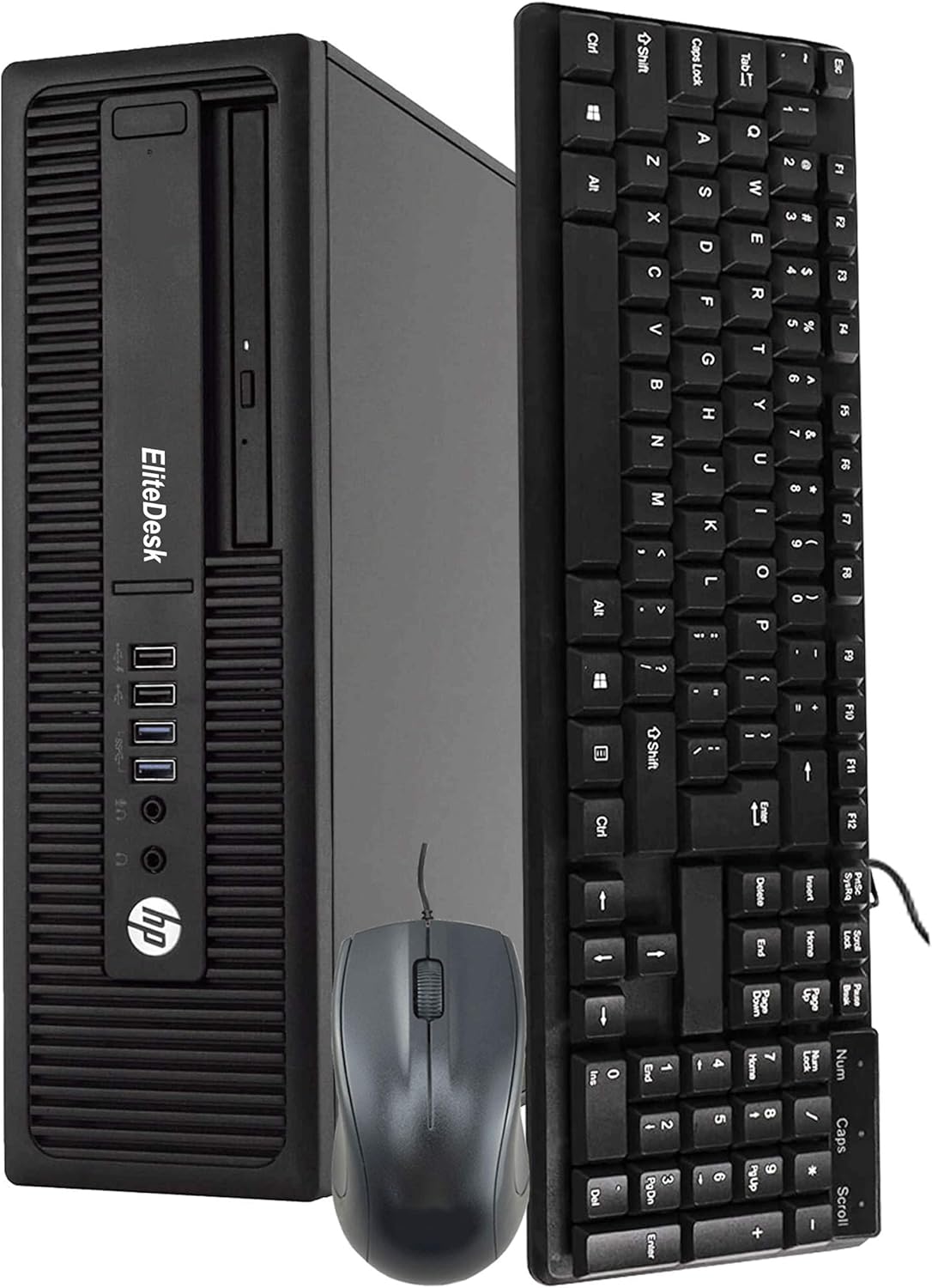 HP 800 G1 Small Form Computer Desktop PC, Intel Core i5 3.2GHz Processor, 16GB Ram, 512GB M.2 SSD,Keyboard & Mouse, WiFi | Bluetooth, HDMI, NVIDIA GeForce GT 1030 2GB DDR5, Windows 10 (Renewed)