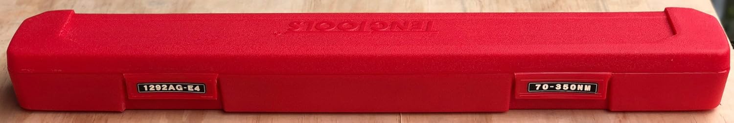 Teng Tools 1/2 Inch Drive Torque Wrench 50 - 250ft-lb - 1292UAGE4,Red
