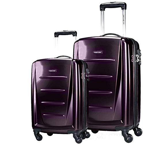 Samsonite Winfield 2 Hardside Expandable Luggage with Spinner Wheels, Brushed Anthracite, Checked-Large 28-Inch