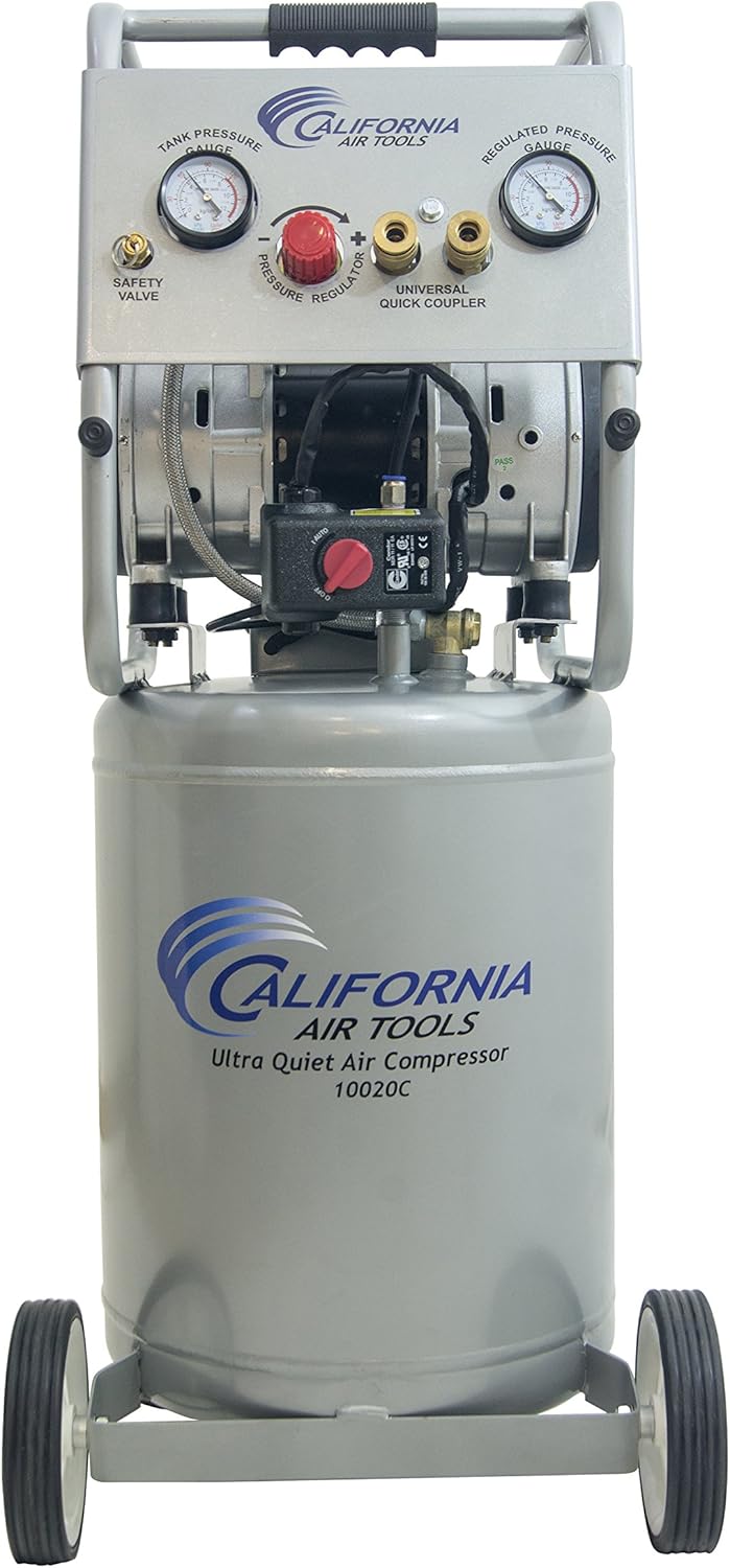 California Air Tools 10020C Ultra Quiet Oil-Free and Powerful Air Compressor, 2 HP