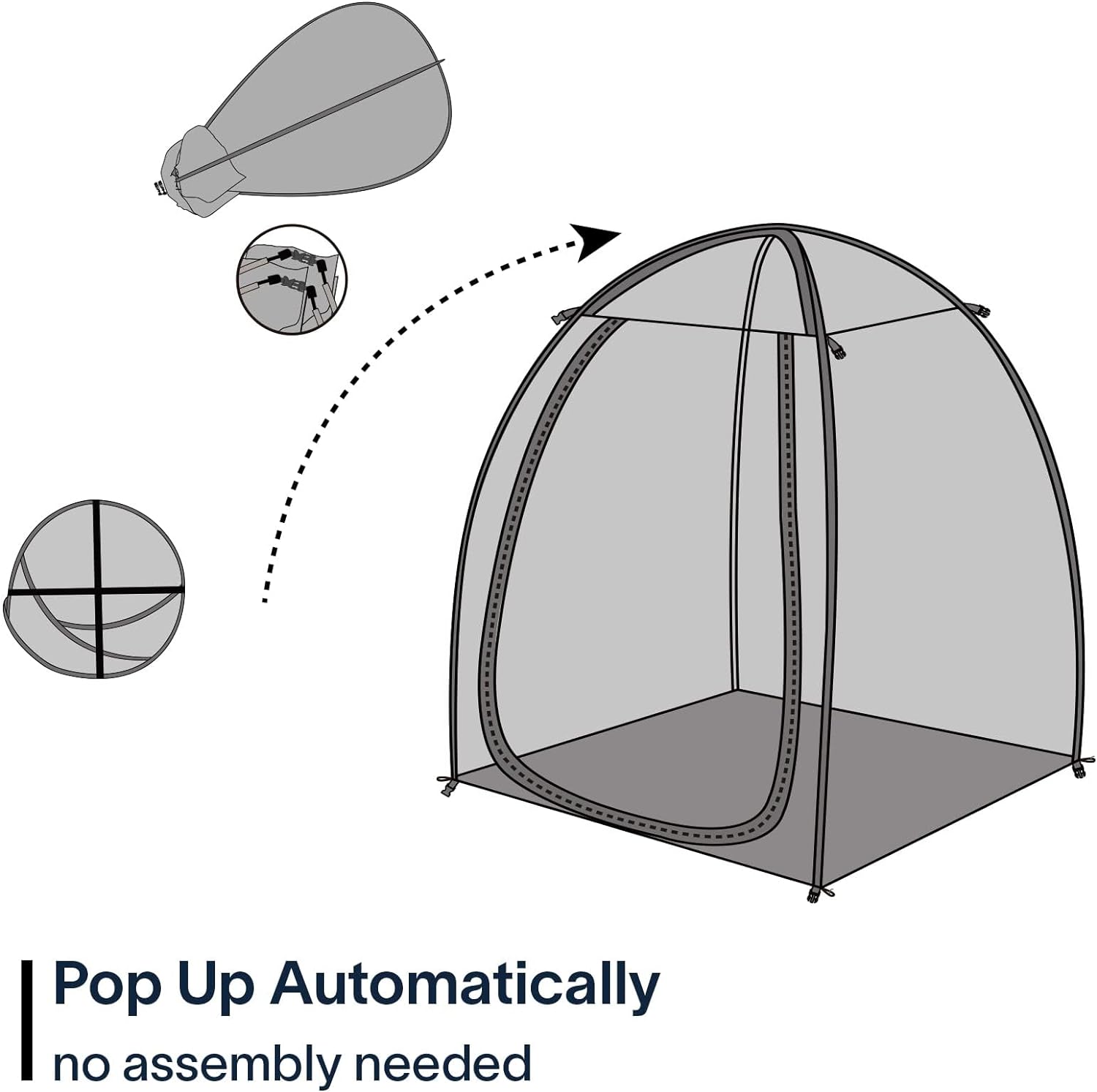 Tent Clear Bubble Tent Weatherproof Pod Tent Winter Pop up Tent for Outside Tent Cold Weather Tent
