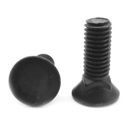 5/8-11x2 (FT) Coarse Thread Grade 8 Plow Bolt #3 Flat Head Medium Carbon Steel Thermal Black Oxide Pk 225