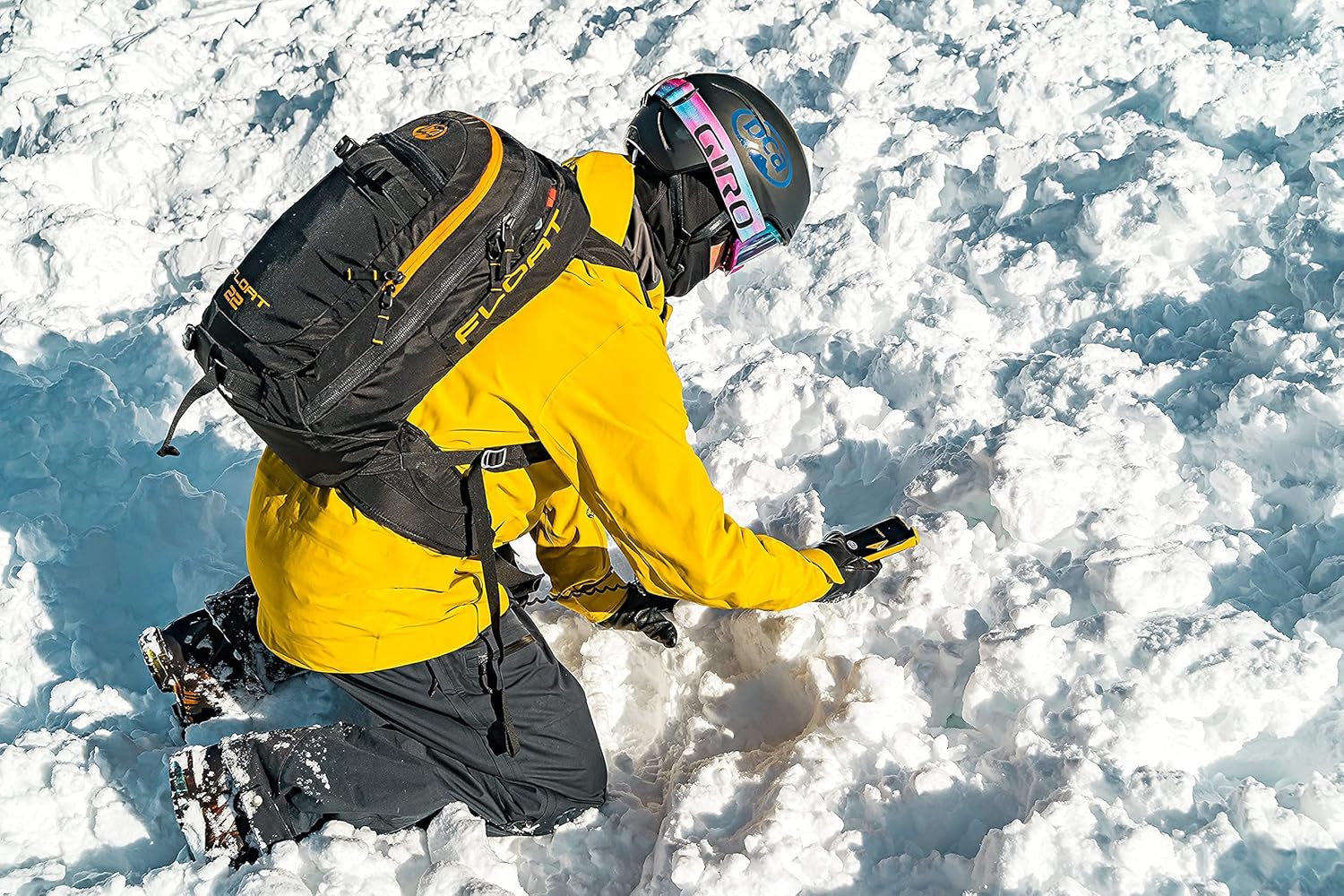 Backcountry Access (BCA BC Link 2.0 (Link 2.0) Two-Way FRS Radio & Tracker 4 (T4) Avalanche Transceiver Beacon, Backcountry Communication Set (Link 2.0 & T4), Black/Gold