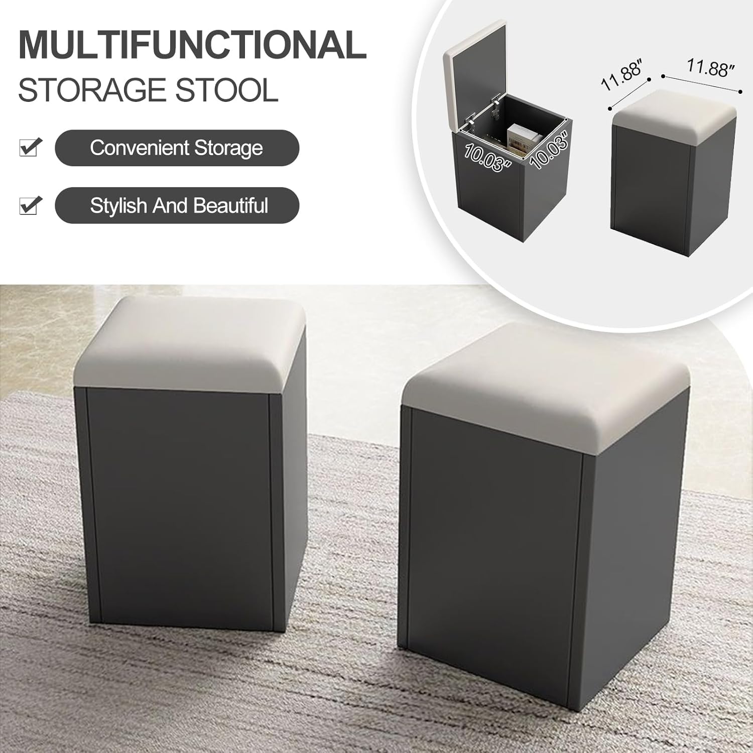 Lift Top Coffee Table,3-in-1 Multi-Functional Center Table, 4 Storage Bench, Height Adjustable Tea Table with Universal Wheel 39.37”Modern Table Dining Table for Living Reception