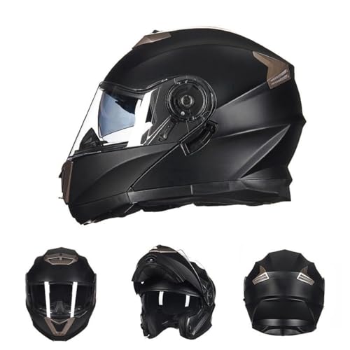 Modular Motorcycle Bluetooth Helmet, Adult Men Women Racing Full Face Helmet DOT Approved Built-in Speaker Microphone Headset Integrated FMVSS-218 Helmet, Motocross Flip Up Front Helmets