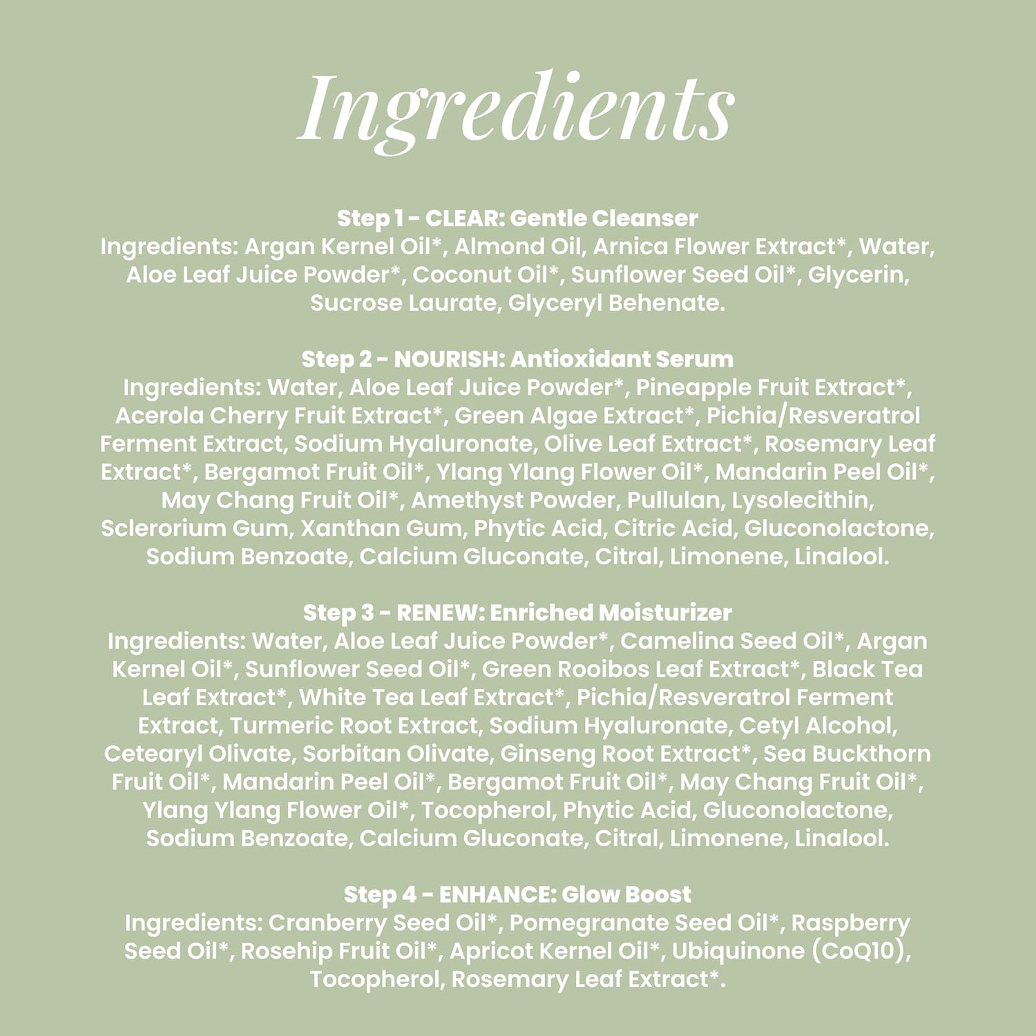 The Spa Dr. 4-Step Skin Care Kit - 30 Day Supply Self Care Kit - Anti Agin Facial Kit - Organic Skin Care - Perfectly pH Balanced